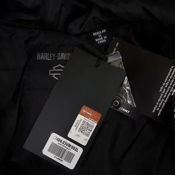 HARLEY DAVIDSON Motorcycle Forever Harley Quilted Hooded Jacket Mens Size XL‎ - Picture 5 of 8